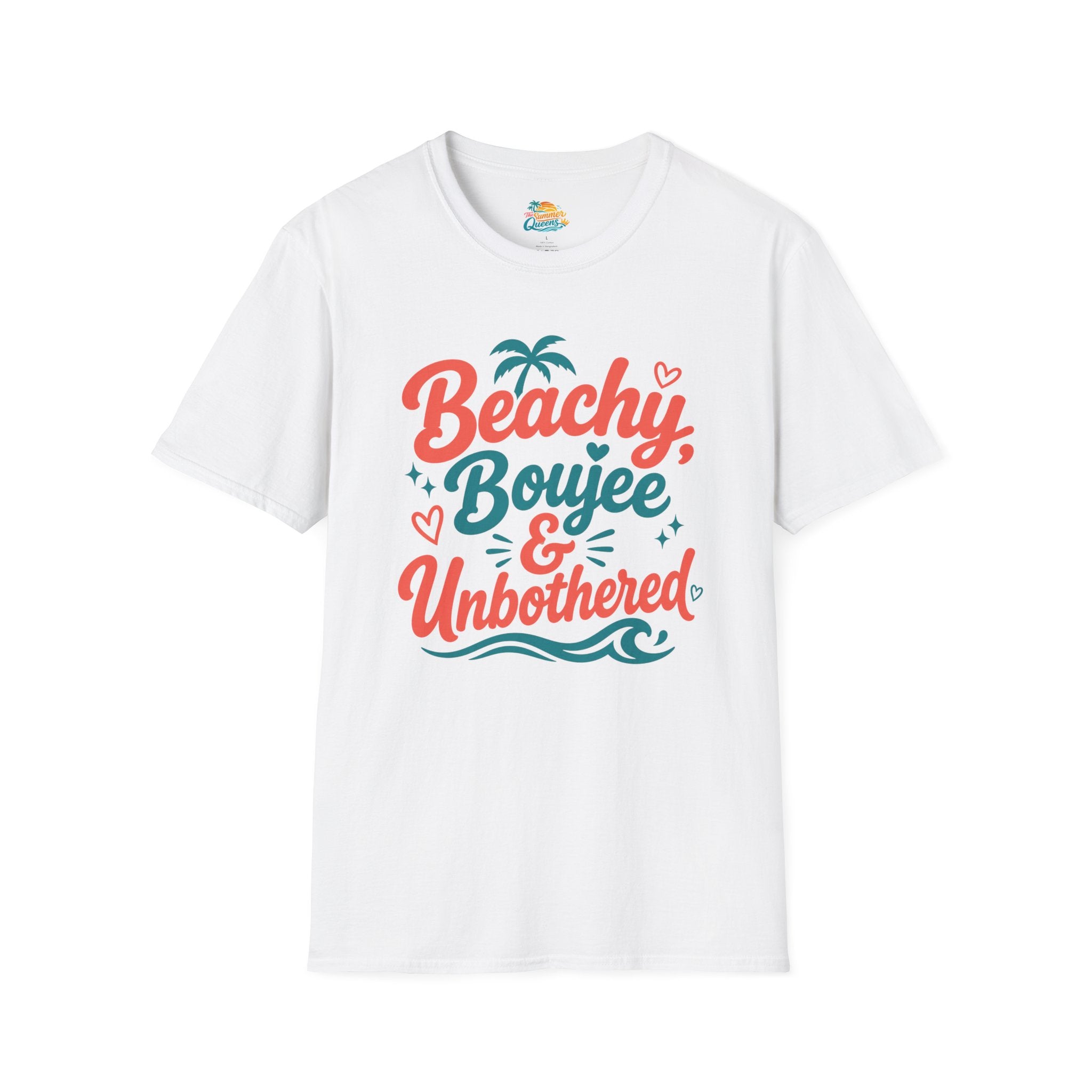 Beachy, Boujee & Unbothered T-Shirt — Tropical Summer Graphic Tee