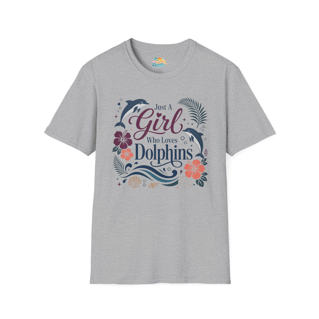 Just A Girl Who Loves Dolphins T‑Shirt