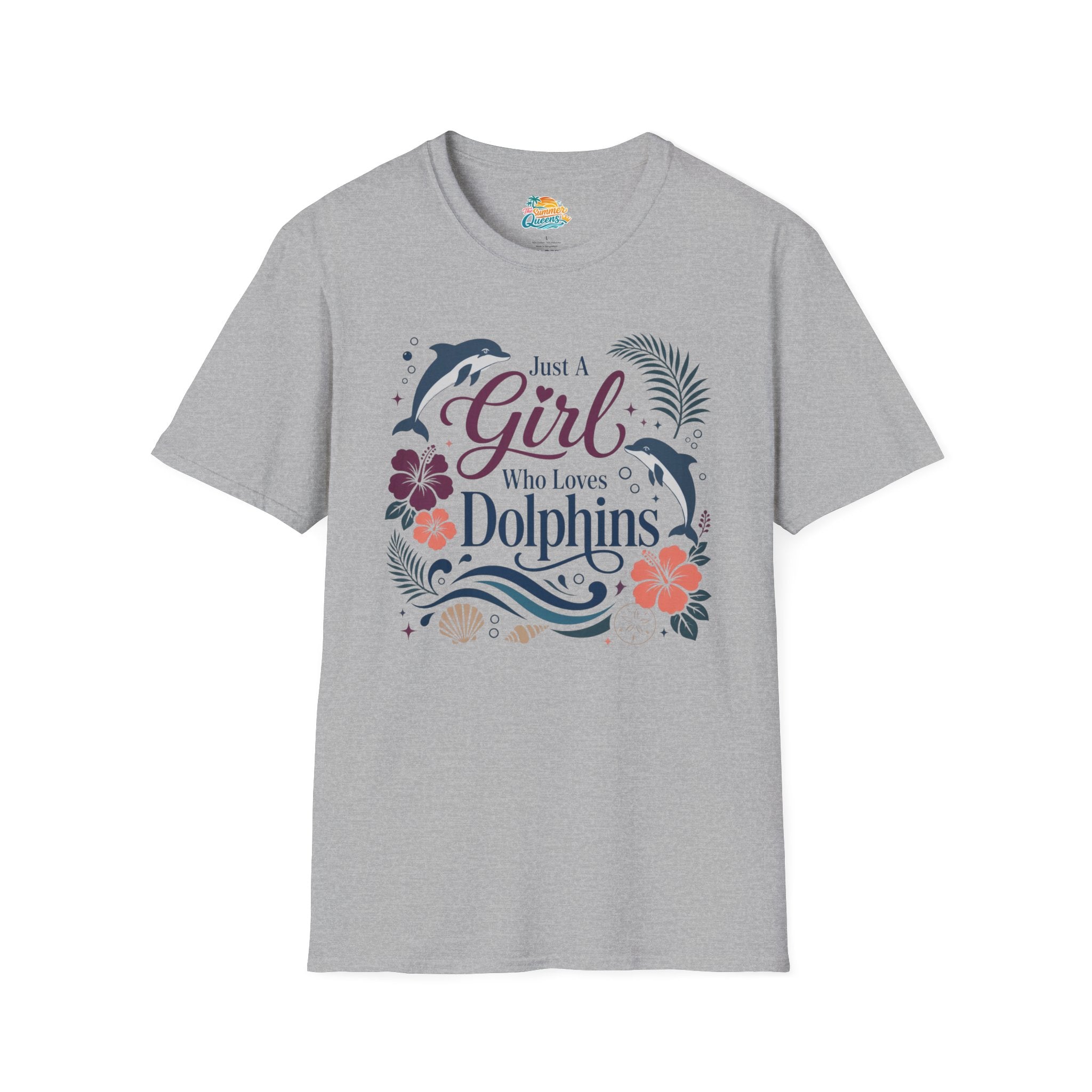 Just A Girl Who Loves Dolphins T‑Shirt