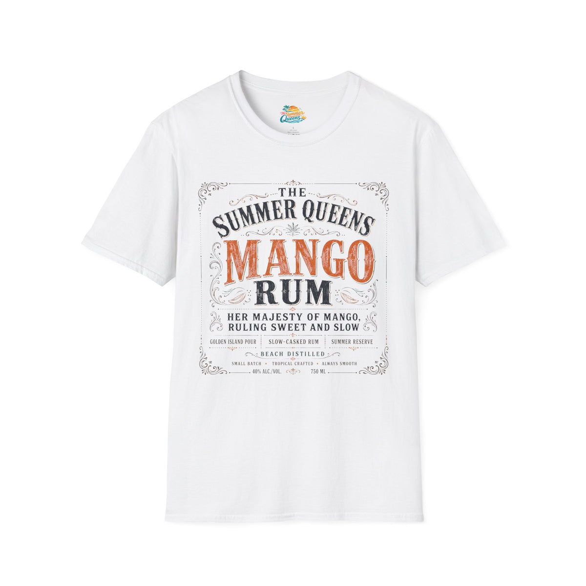 The Summer Queens Mango Rum Label T-Shirt