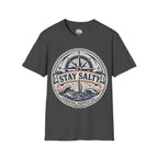 Stay Salty Coastal T-Shirt – Nautical Compass & Sailboat Design