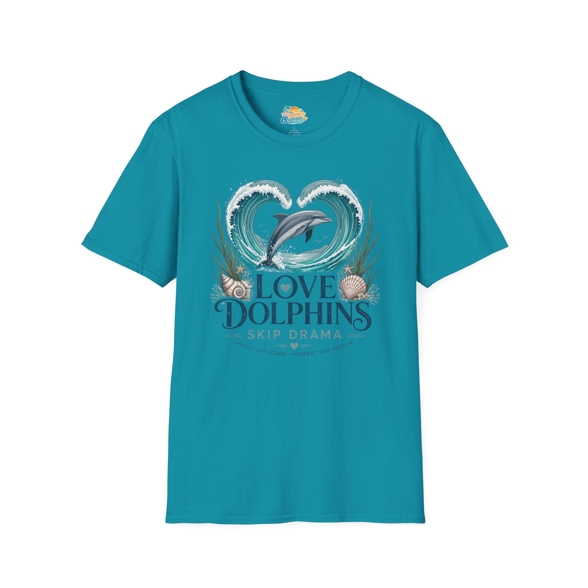 Love Dolphins Skip Dram T-Shirt