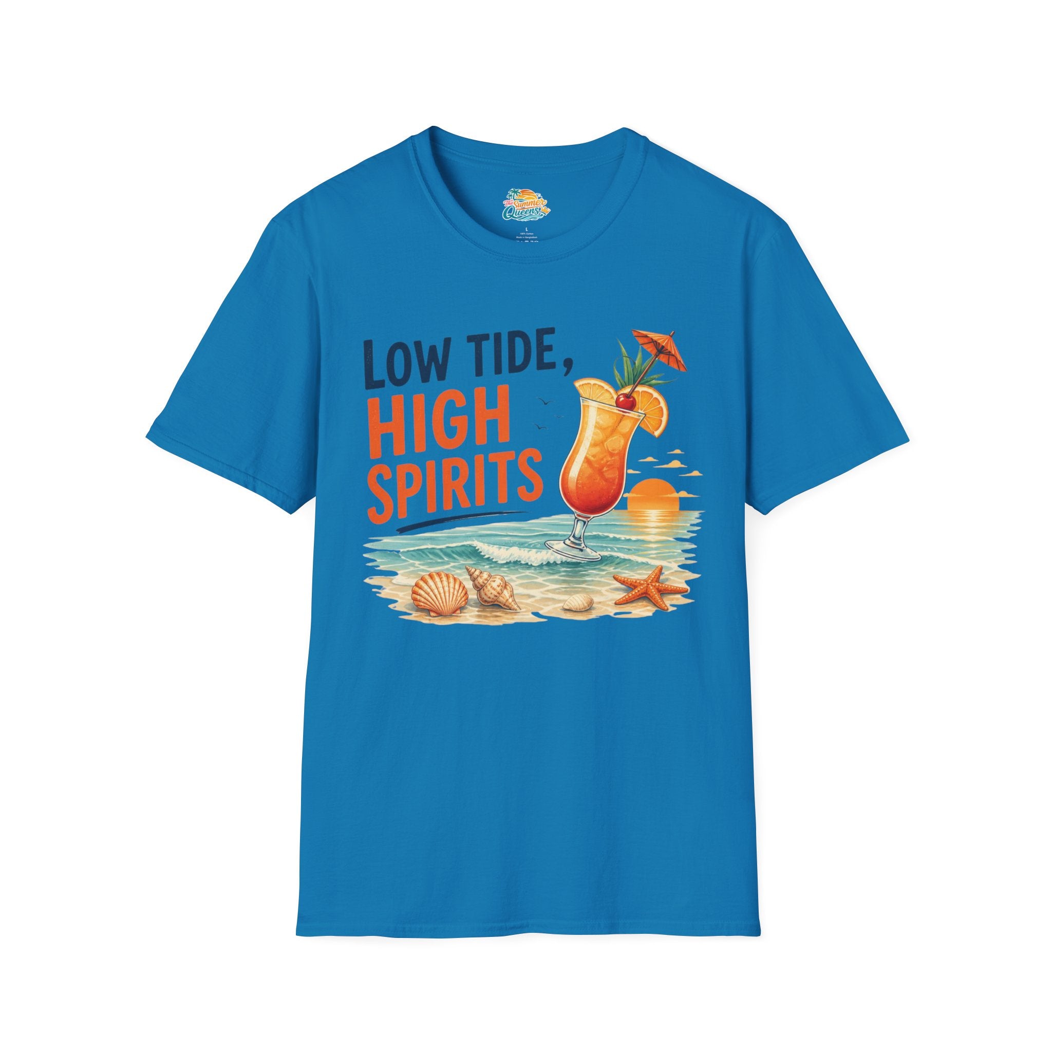 Low Tide, High Spirits Cocktail T-Shirt