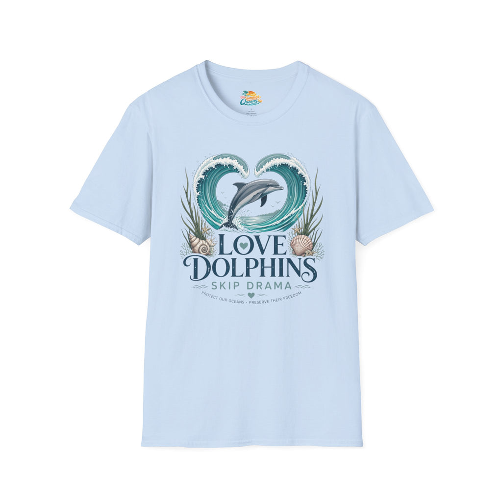 Love Dolphins Skip Dram T-Shirt