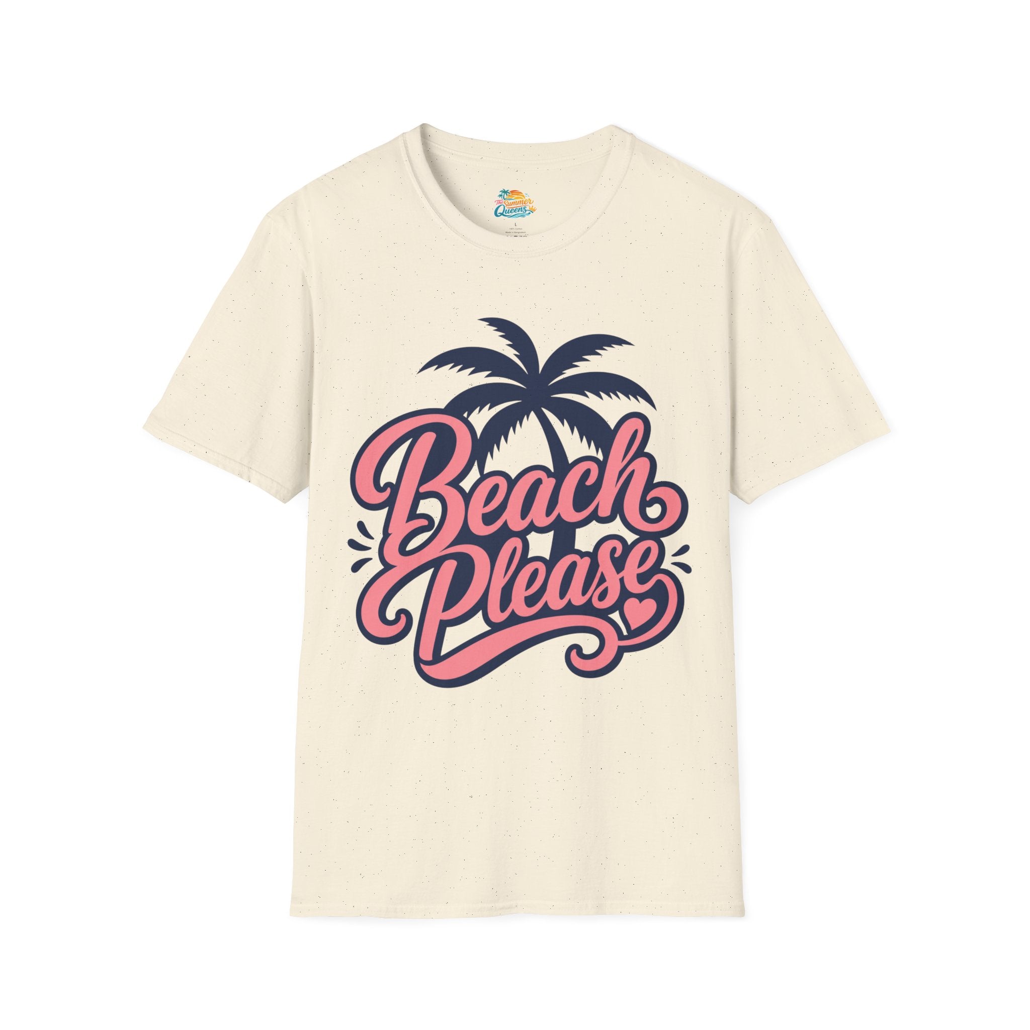 Beach Please T-Shirt — Retro Palm Tree Graphic Tee