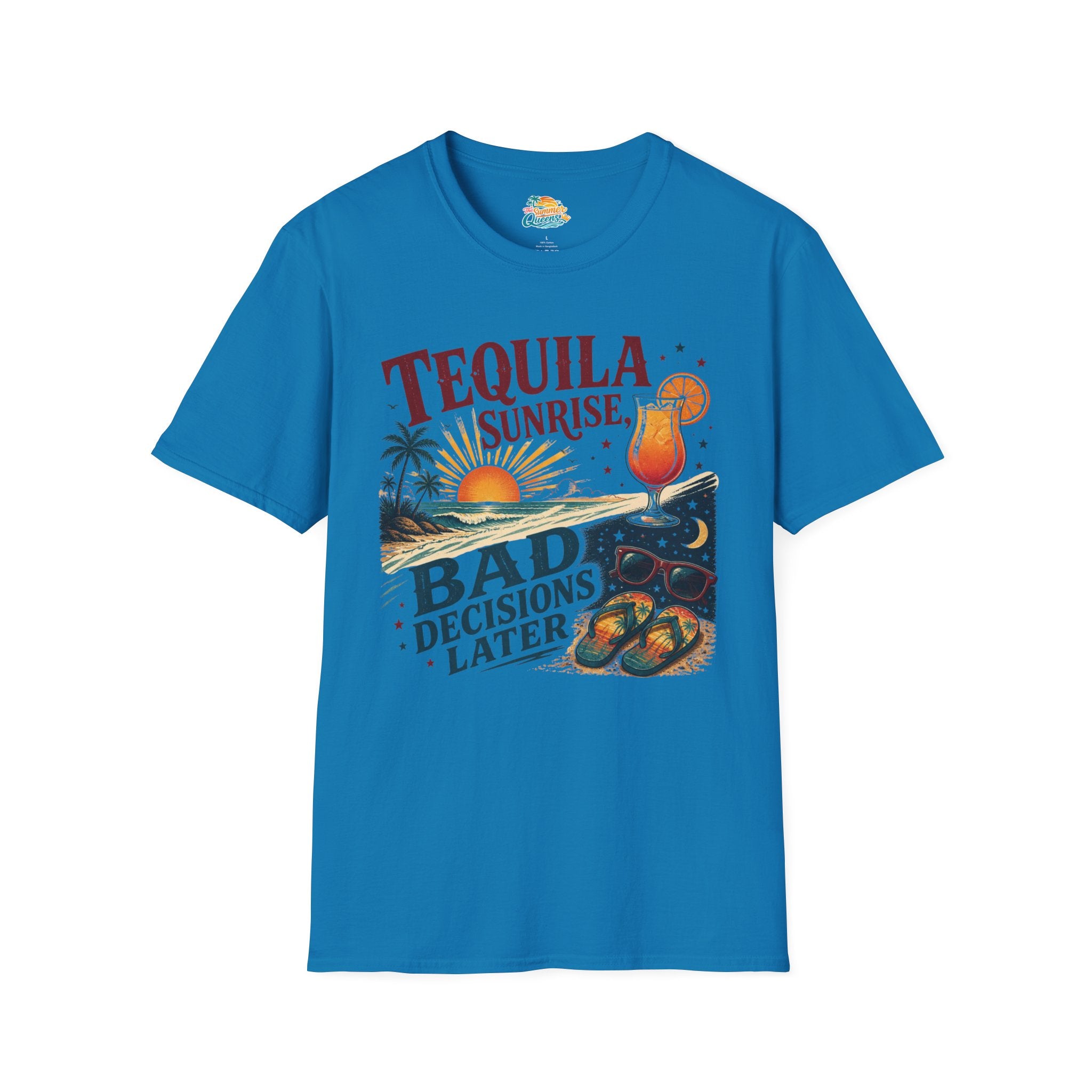 Tequila Sunrise Bad Decisions Later T-Shirt
