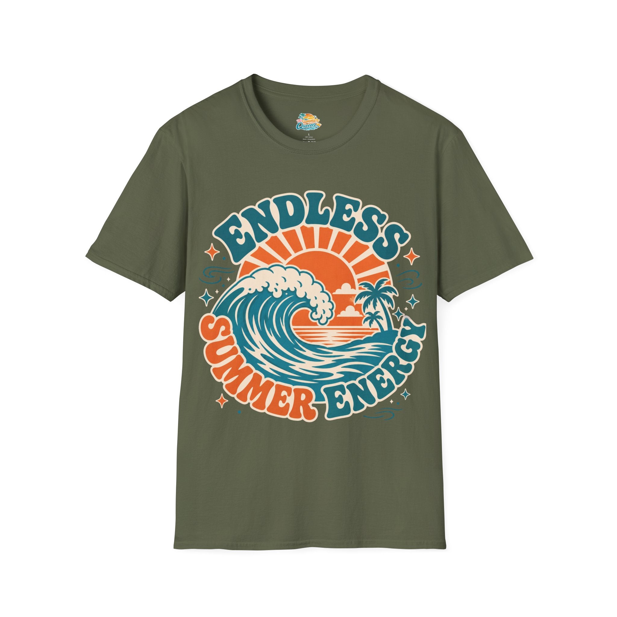 Endless Summer Energy T-Shirt — Retro Surf Wave Graphic Tee