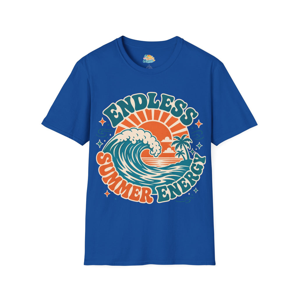 Endless Summer Energy T-Shirt — Retro Surf Wave Graphic Tee