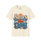 Seas The Day Graphic T-Shirt — Retro Beach Surf Tee