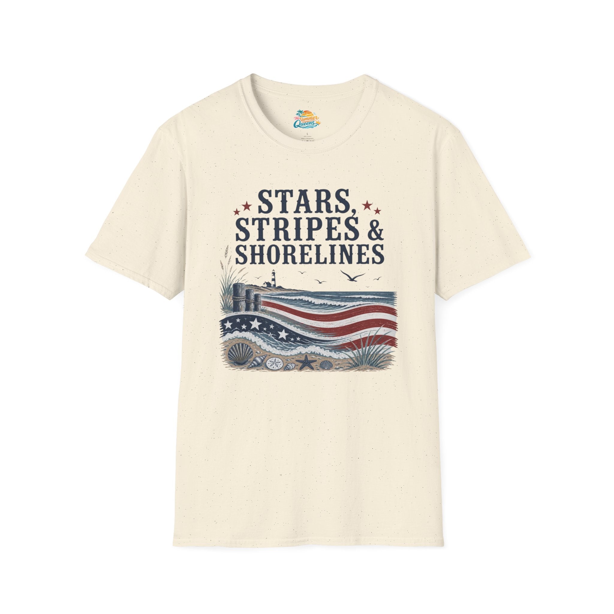 Stars, Stripes & Shorelines US Flag T-Shirt