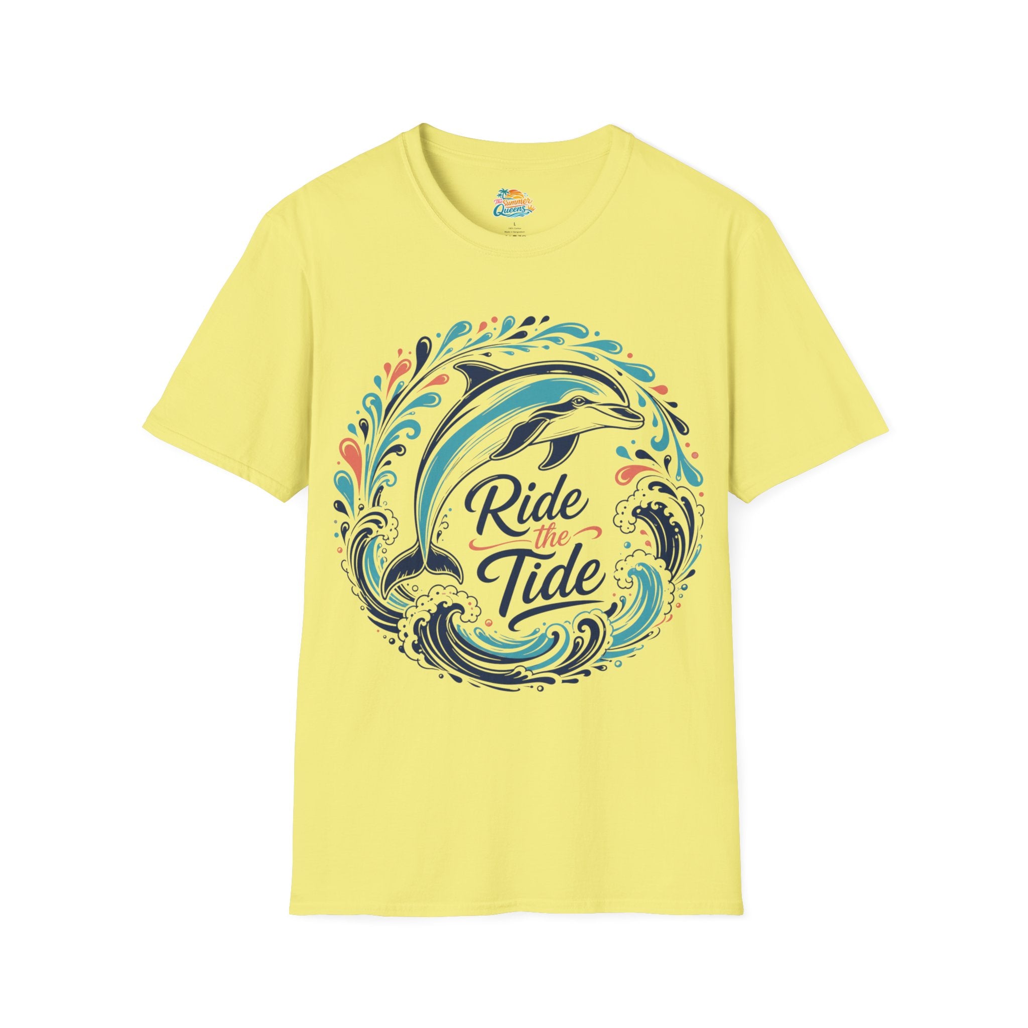 Ride the Tide Dolphin Wave T-Shirt