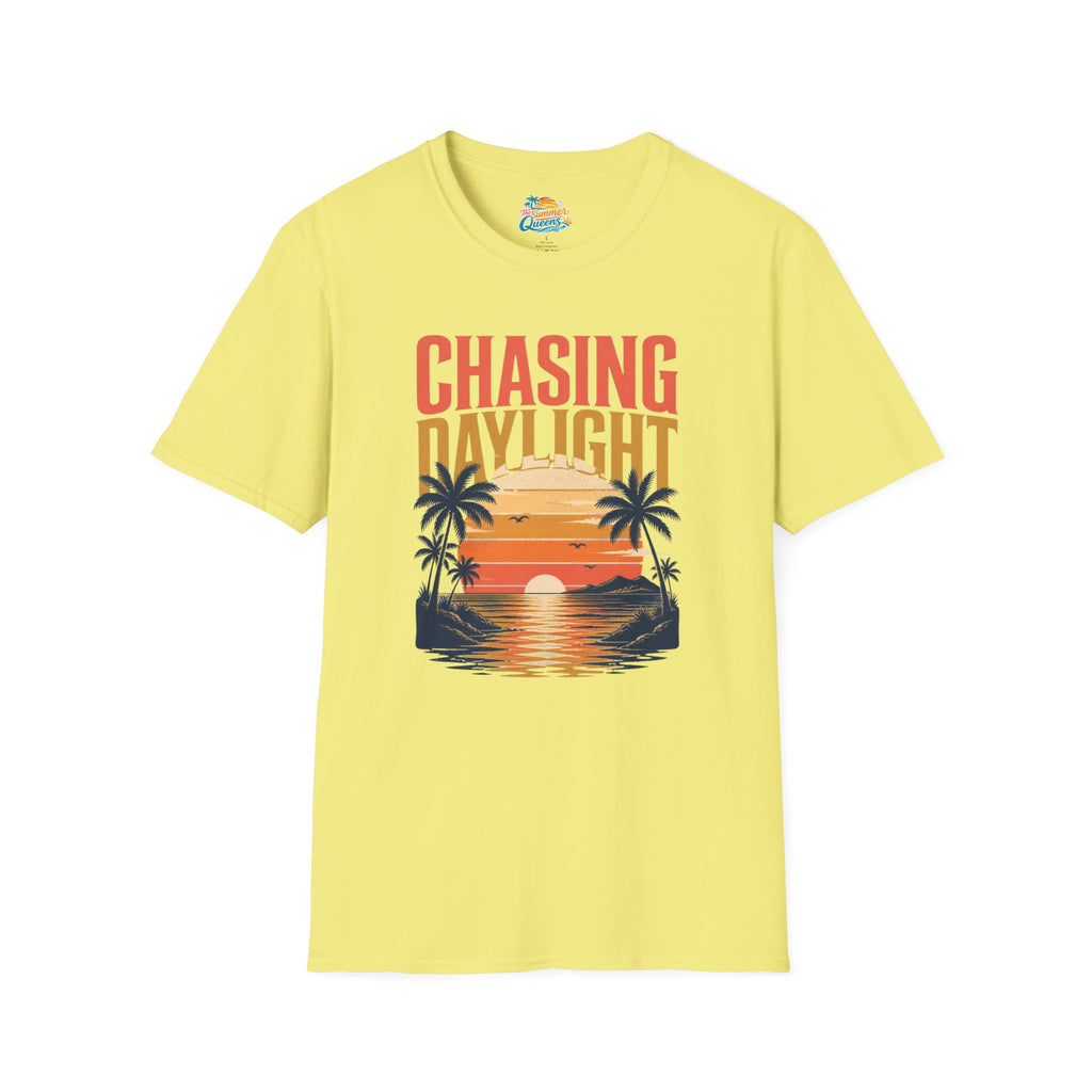 Chasing Daylight Sunset Beach T-Shirt