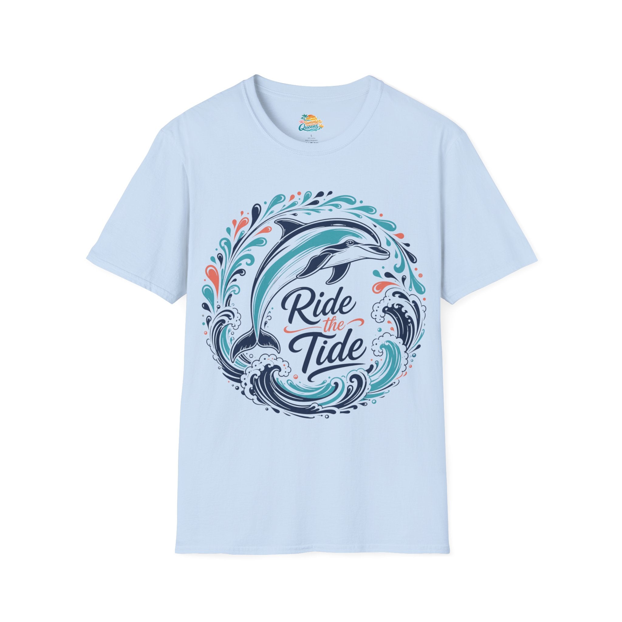 Ride the Tide Dolphin Wave T-Shirt