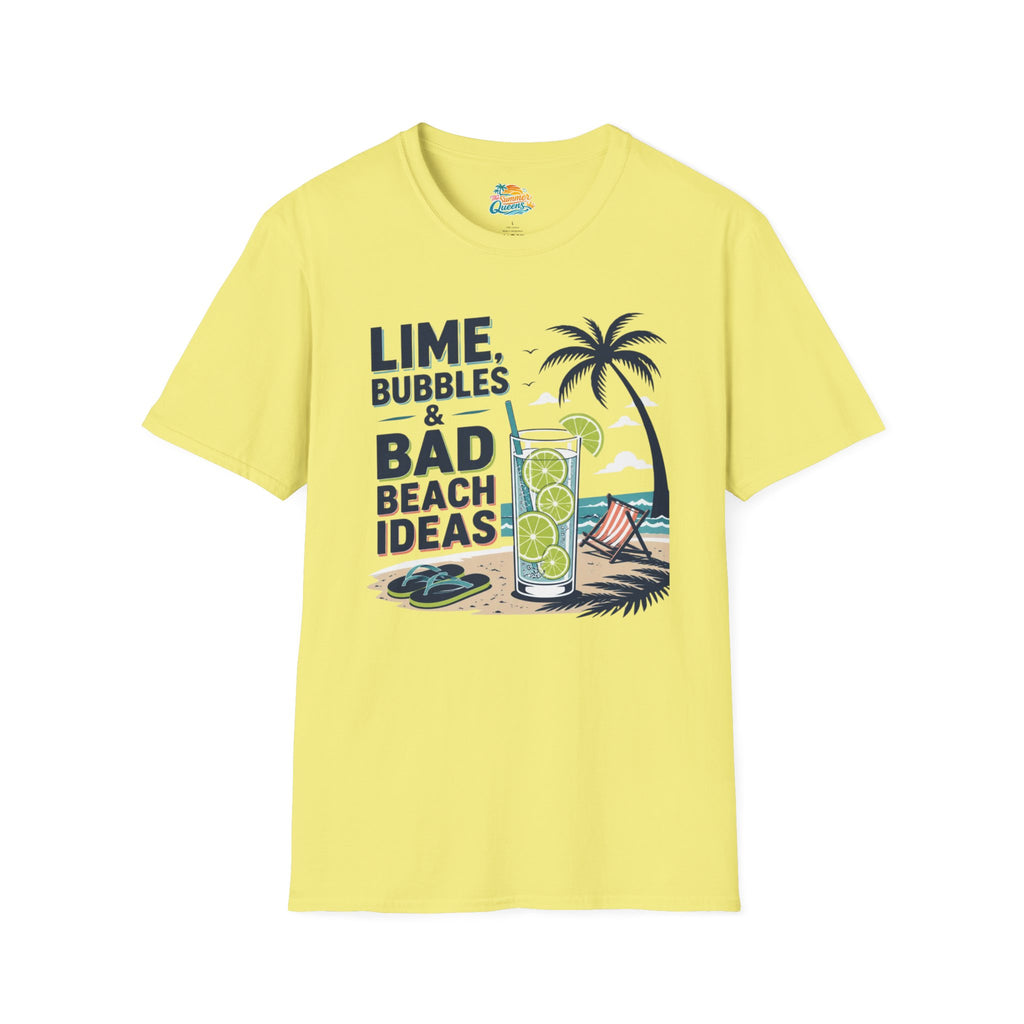 Lime, Bubbles & Bad Beach Ideas T-Shirt