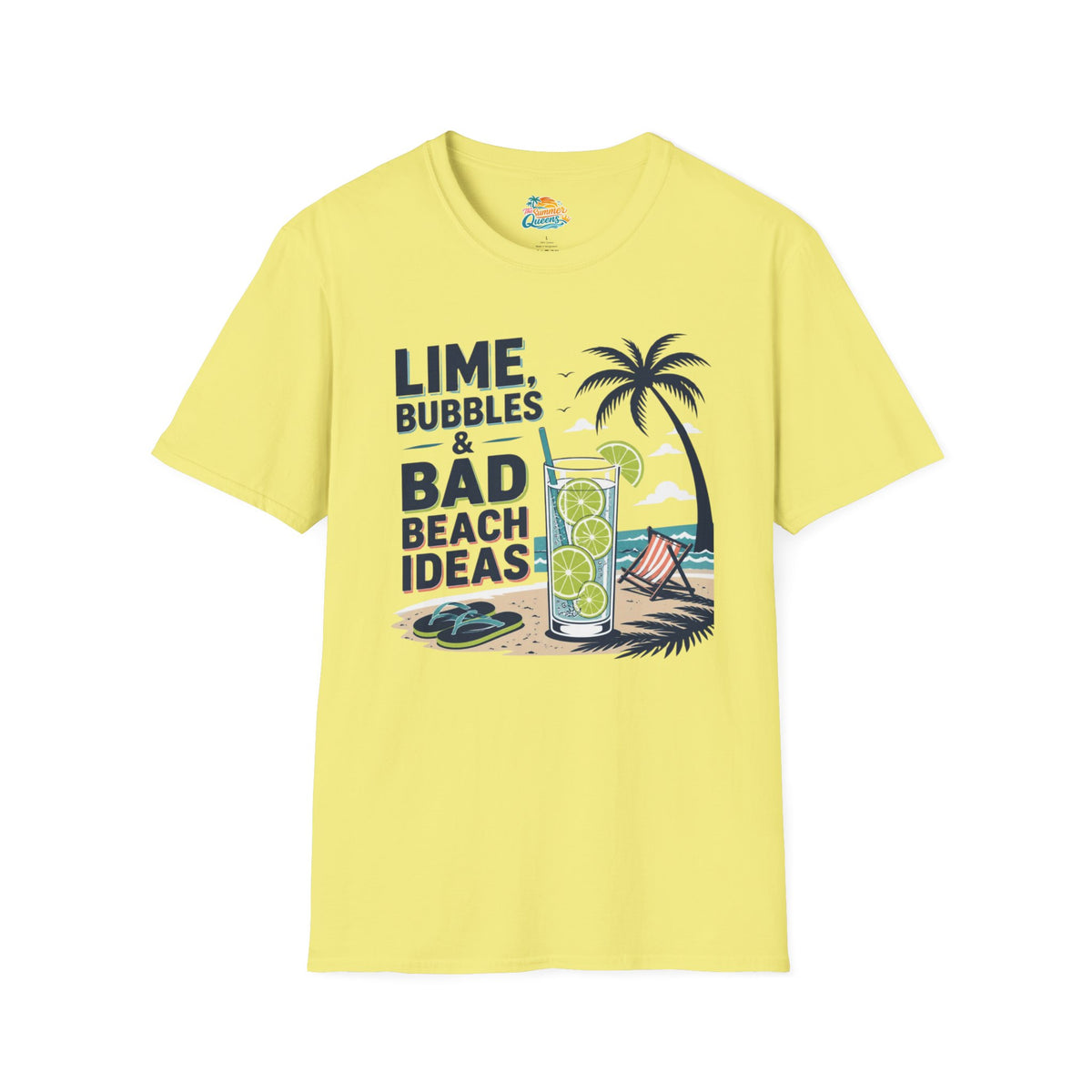 Lime, Bubbles & Bad Beach Ideas T-Shirt