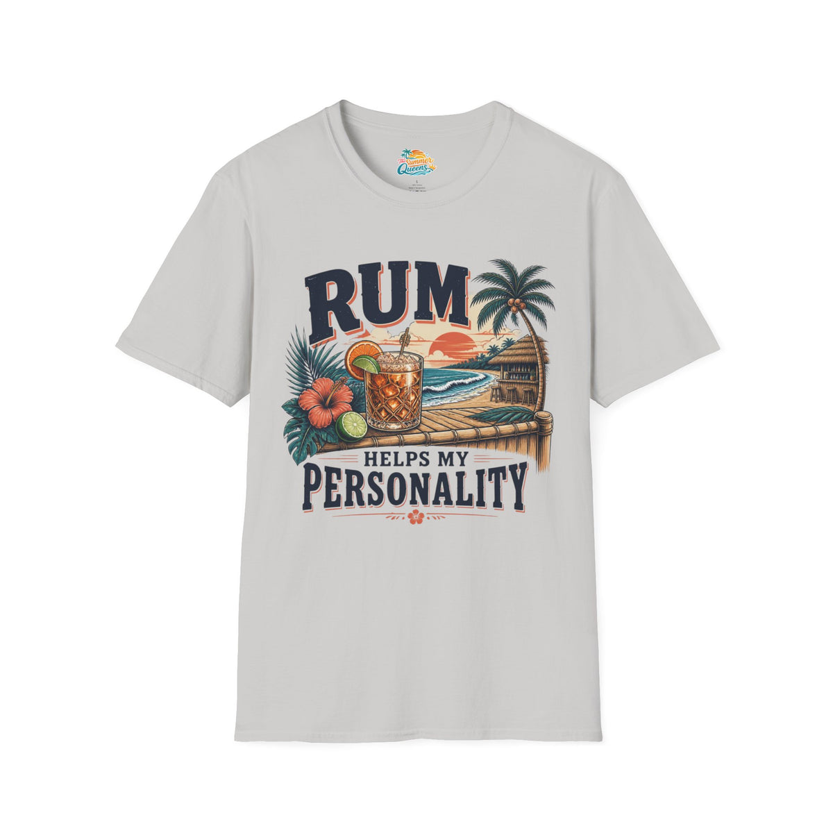 Rum Helps My Personality T-Shirt