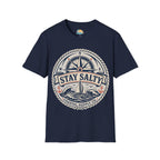 Stay Salty Coastal T-Shirt – Nautical Compass & Sailboat Design