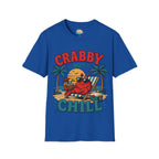 Crabby But Chill T-Shirt — Retro Beach Crab Graphic Tee