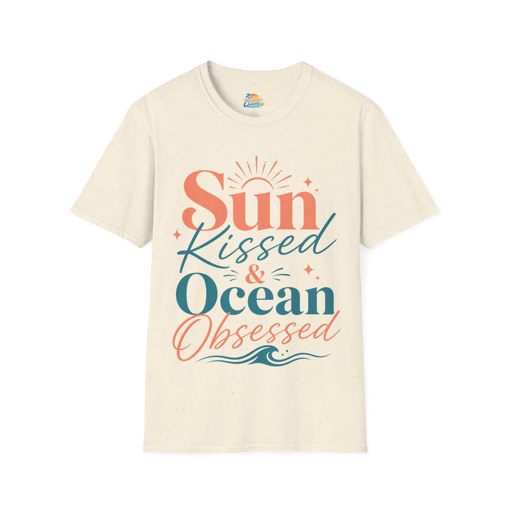 Sun-Kissed & Ocean Obsessed T-Shirt — Beachy Summer Graphic Tee