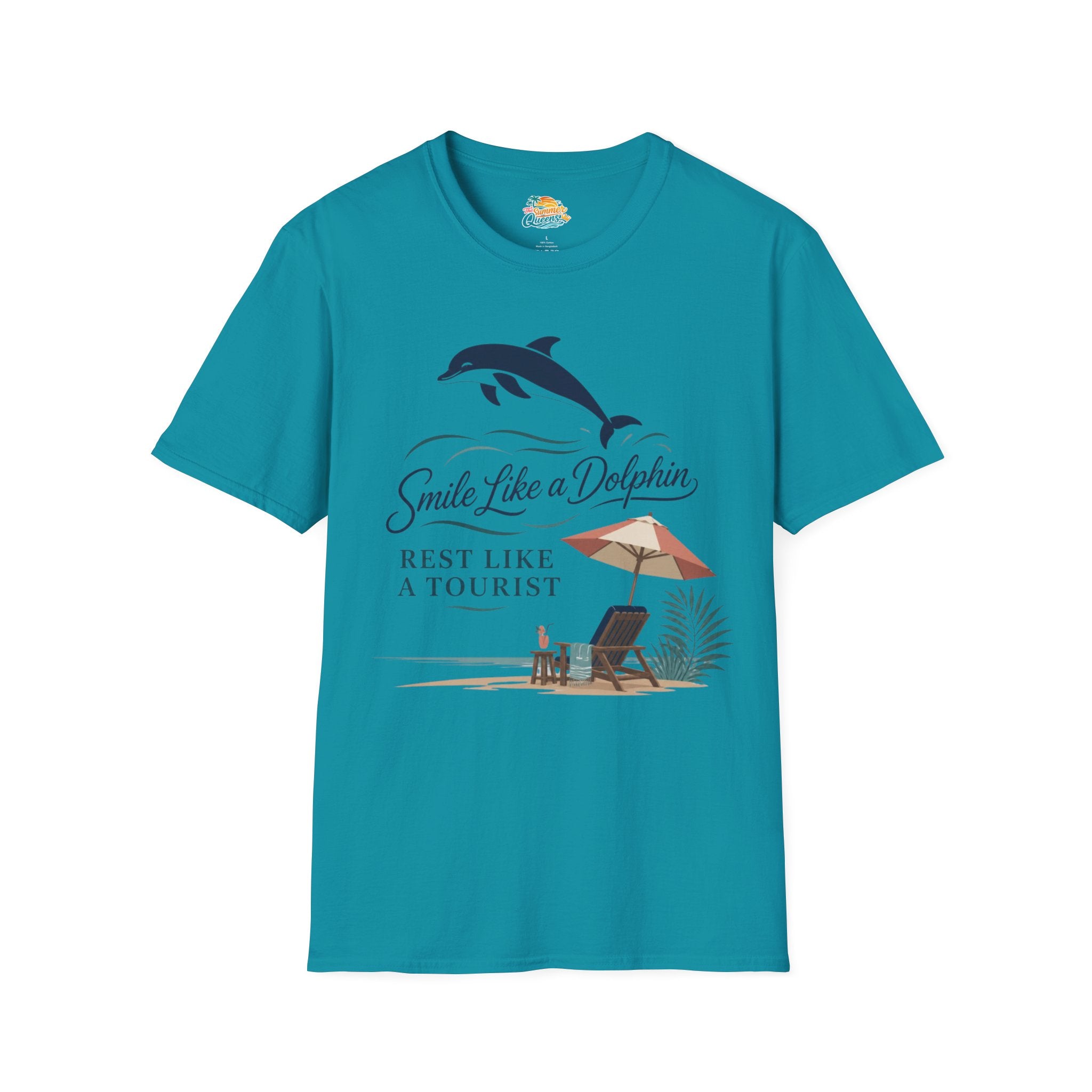 Smile Like a Dolphin Beach T-Shirt