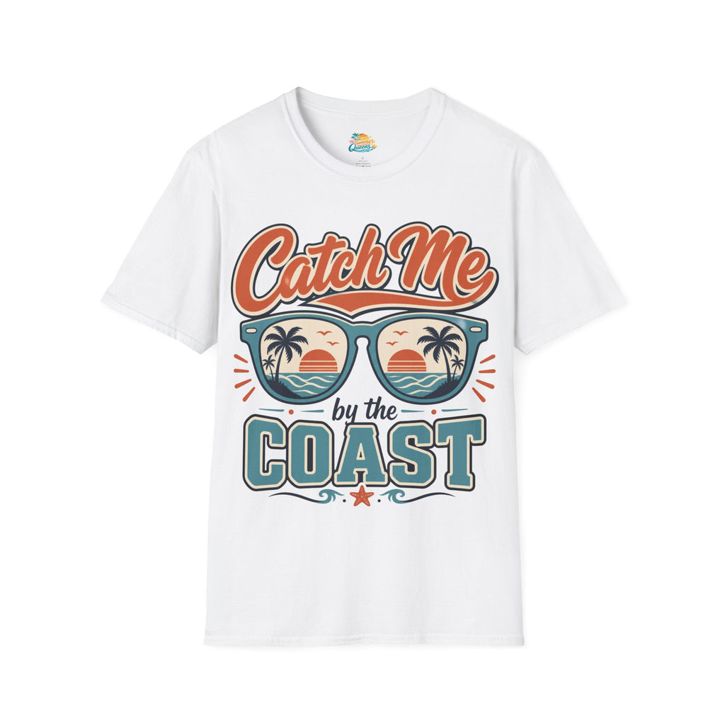 Catch Me by the Coast T-Shirt — Retro Sunglasses Beach Graphic Tee