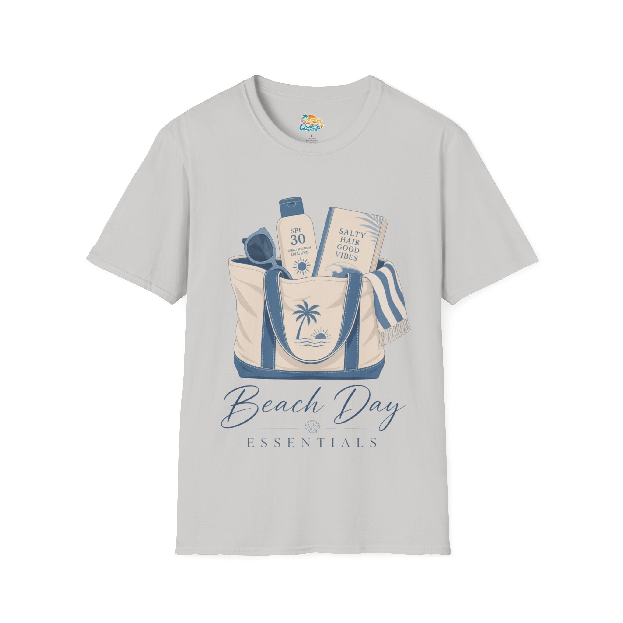 Beach Day Essentials T-Shirt — Summer Tote Graphic Tee