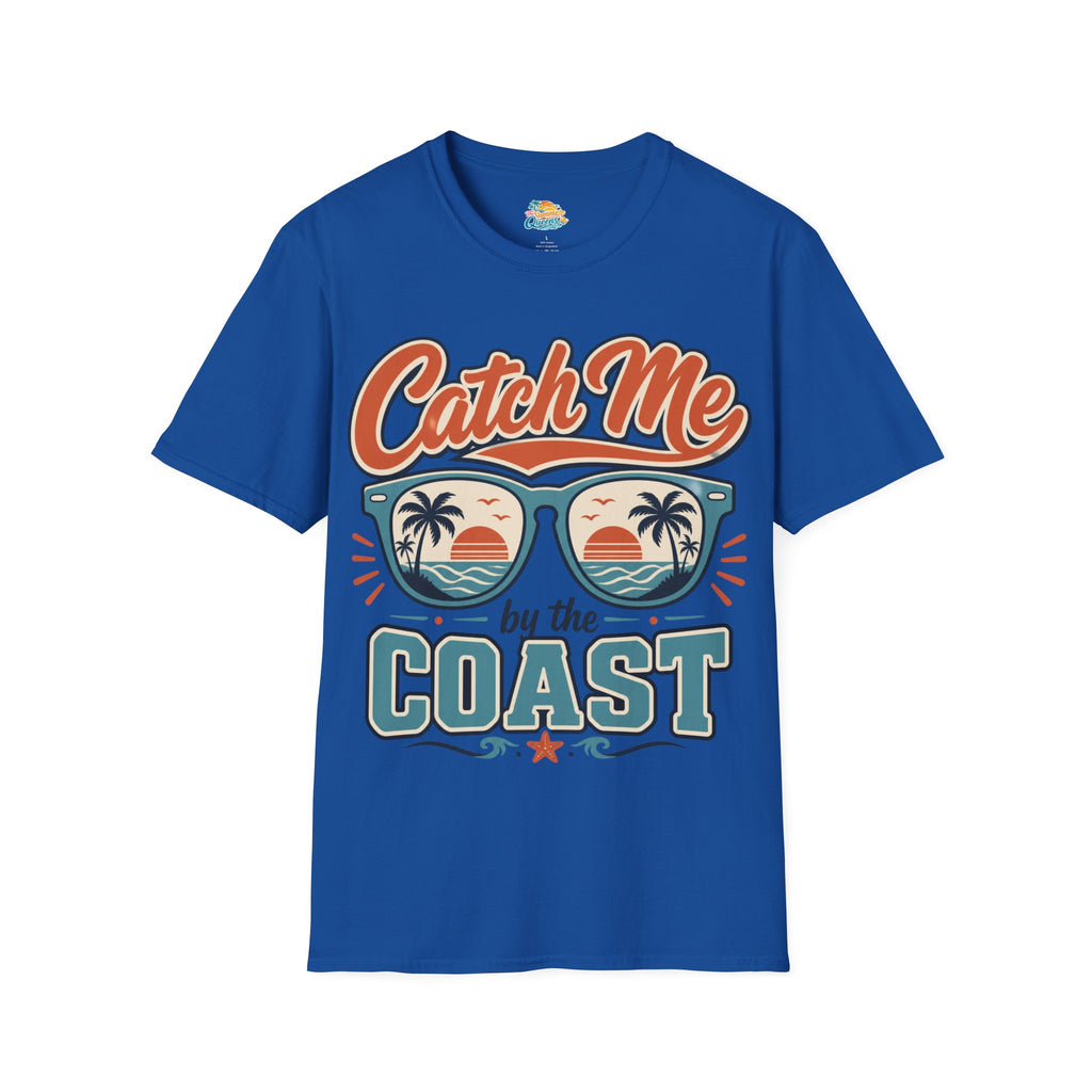 Catch Me by the Coast T-Shirt — Retro Sunglasses Beach Graphic Tee