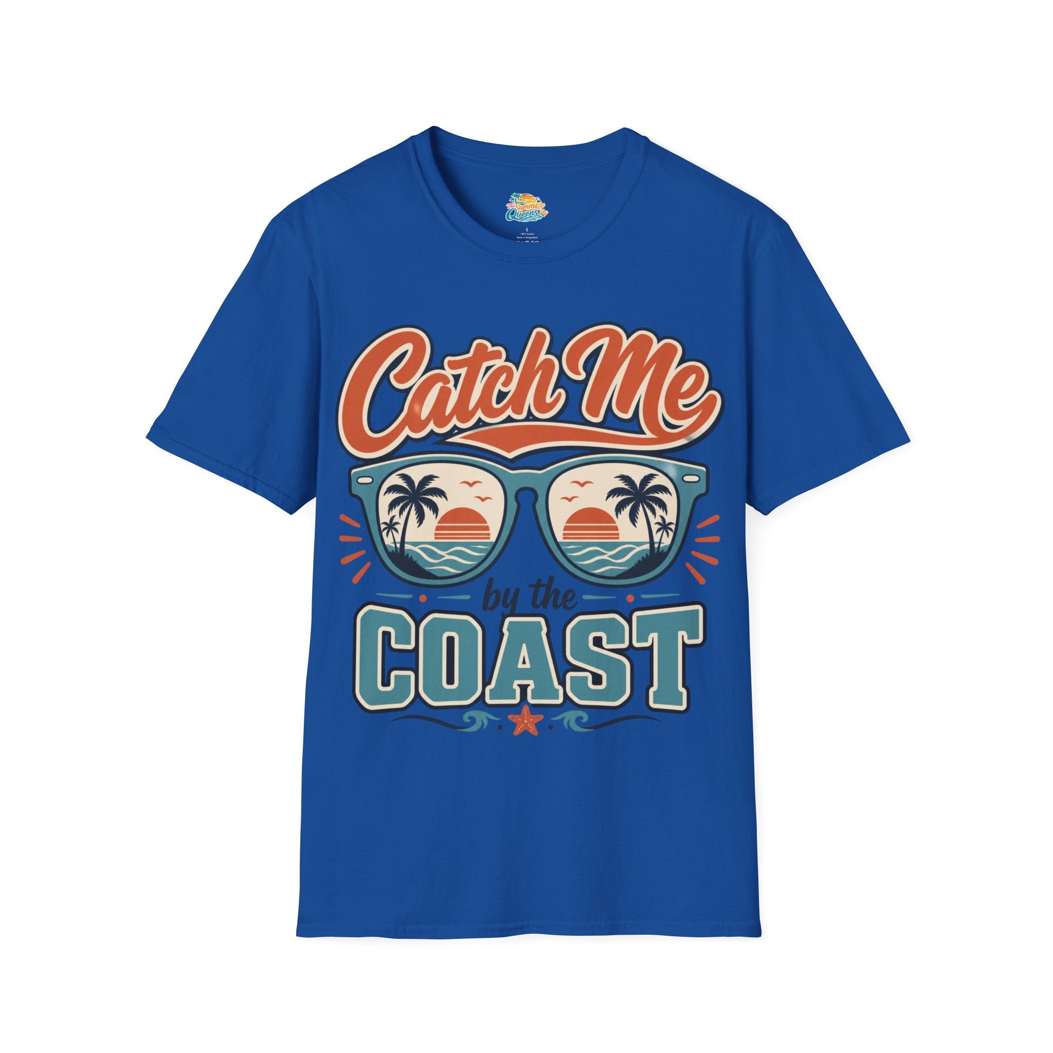 Catch Me by the Coast T-Shirt — Retro Sunglasses Beach Graphic Tee