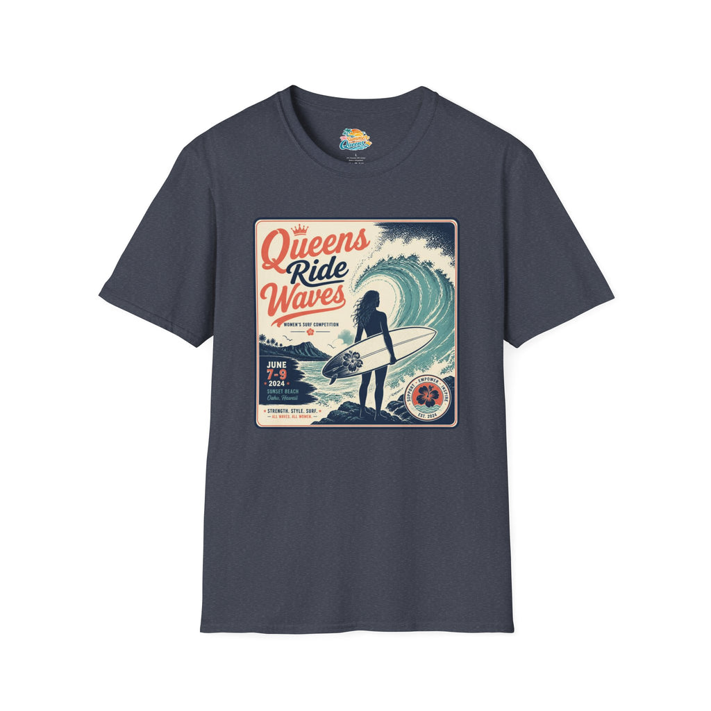 Queens Ride Waves Surf T-Shirt