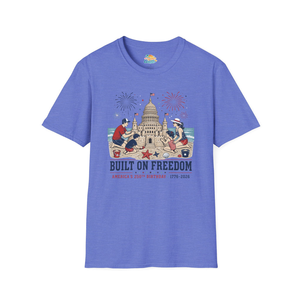 Built on Freedom Sandcastle T-Shirt