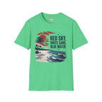 Red Sky, White Sand, Blue Water T-Shirt
