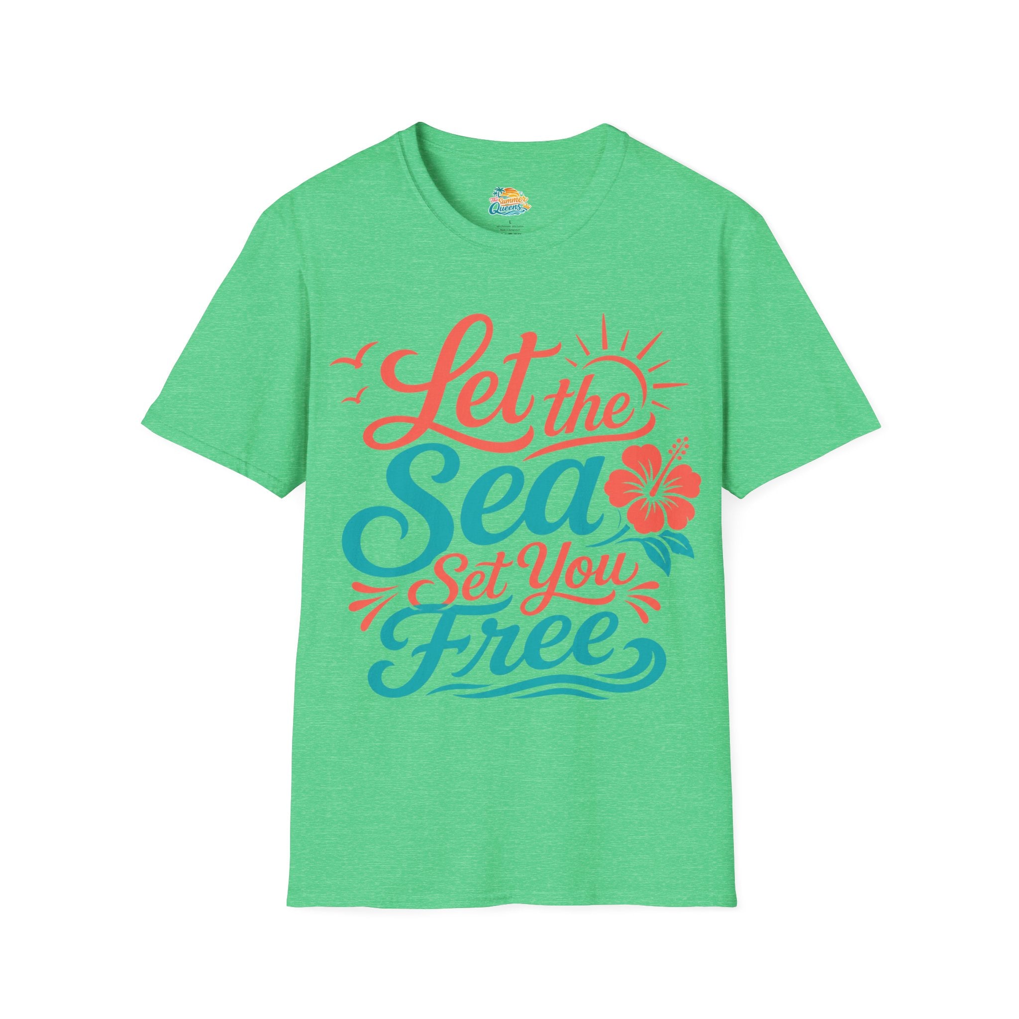 Let the Sea Set You Free T-Shirt — Beachy Coastal Graphic Tee