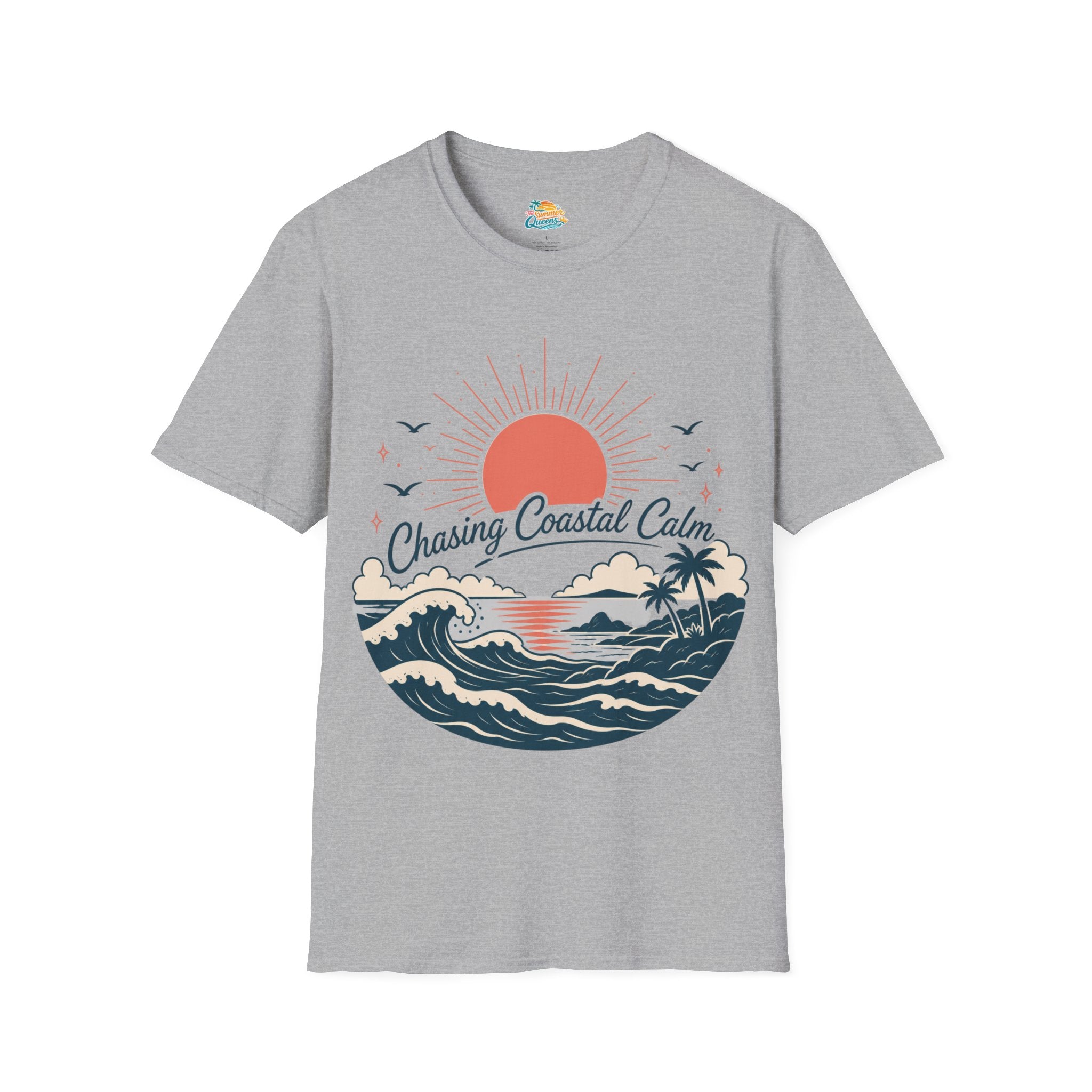 Chasing Coastal Calm Sunset Surf T-Shirt