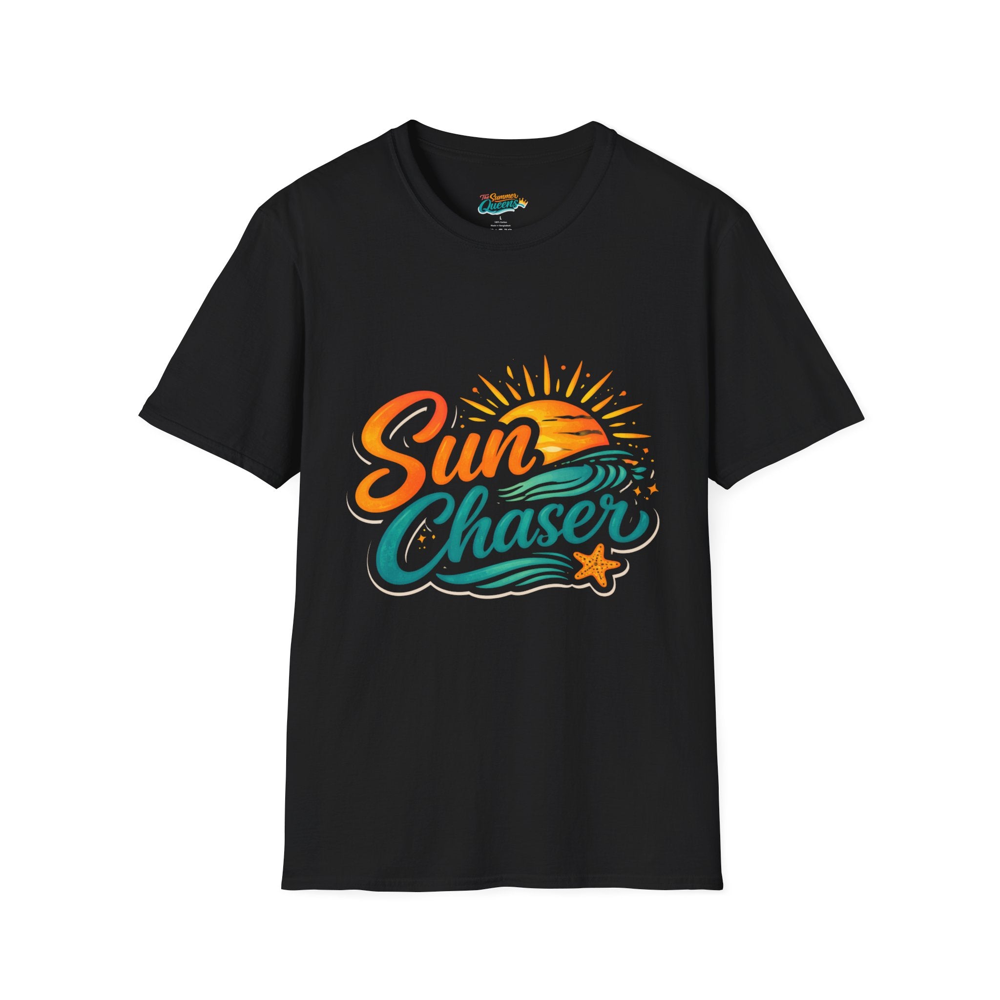 Sun Chaser T-Shirt — Retro Beach Sunset Surf Graphic