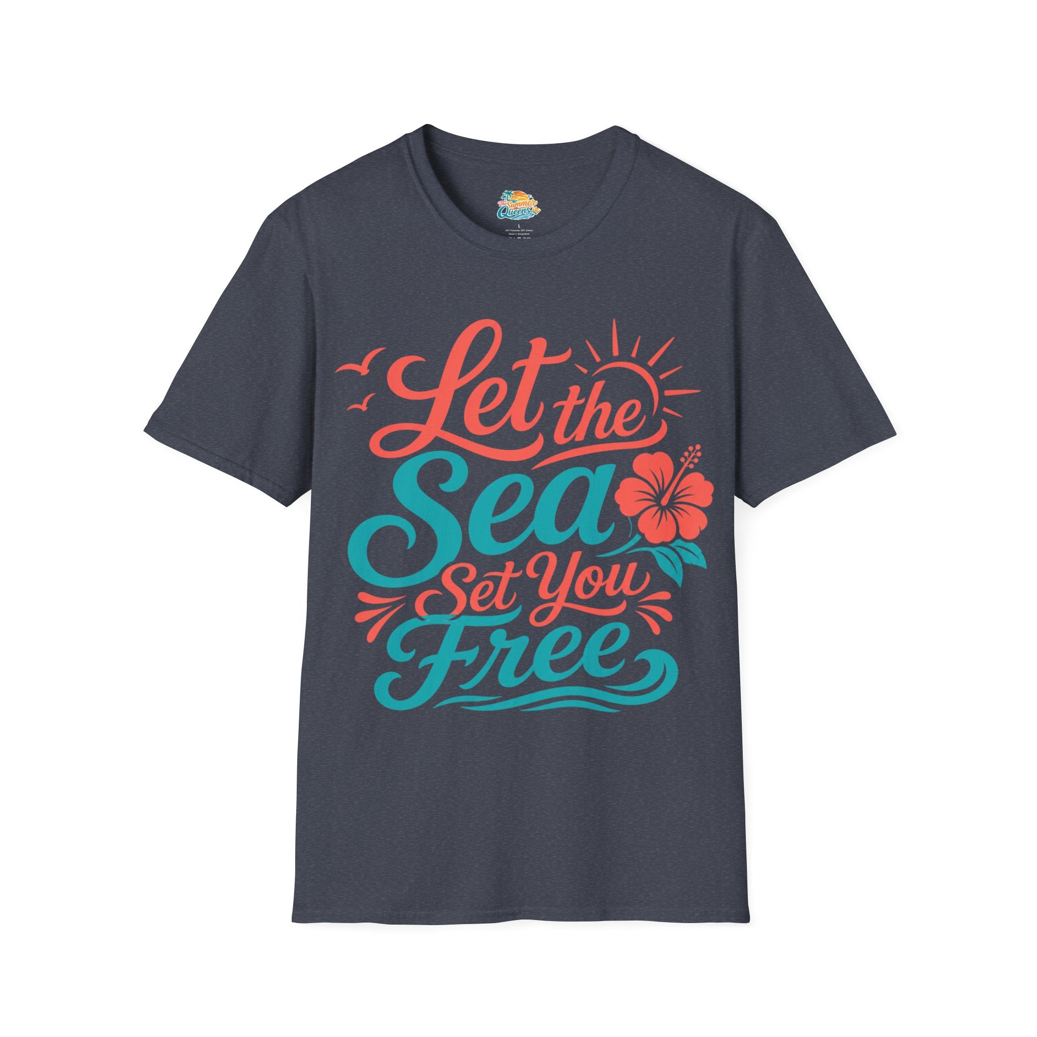 Let the Sea Set You Free T-Shirt — Beachy Coastal Graphic Tee