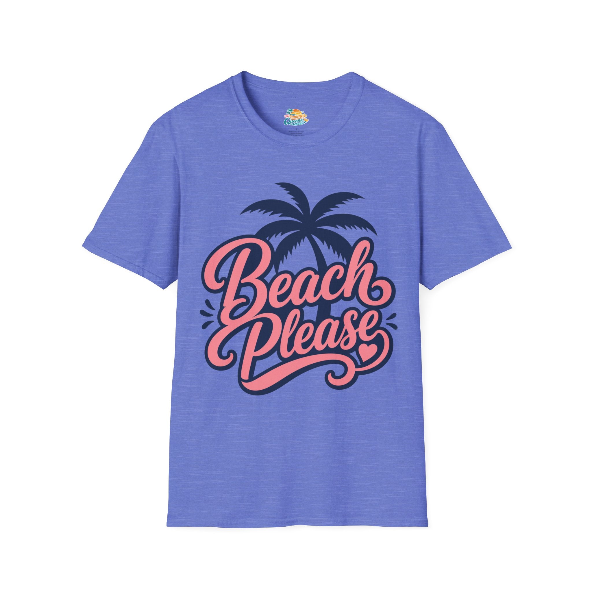 Beach Please T-Shirt — Retro Palm Tree Graphic Tee