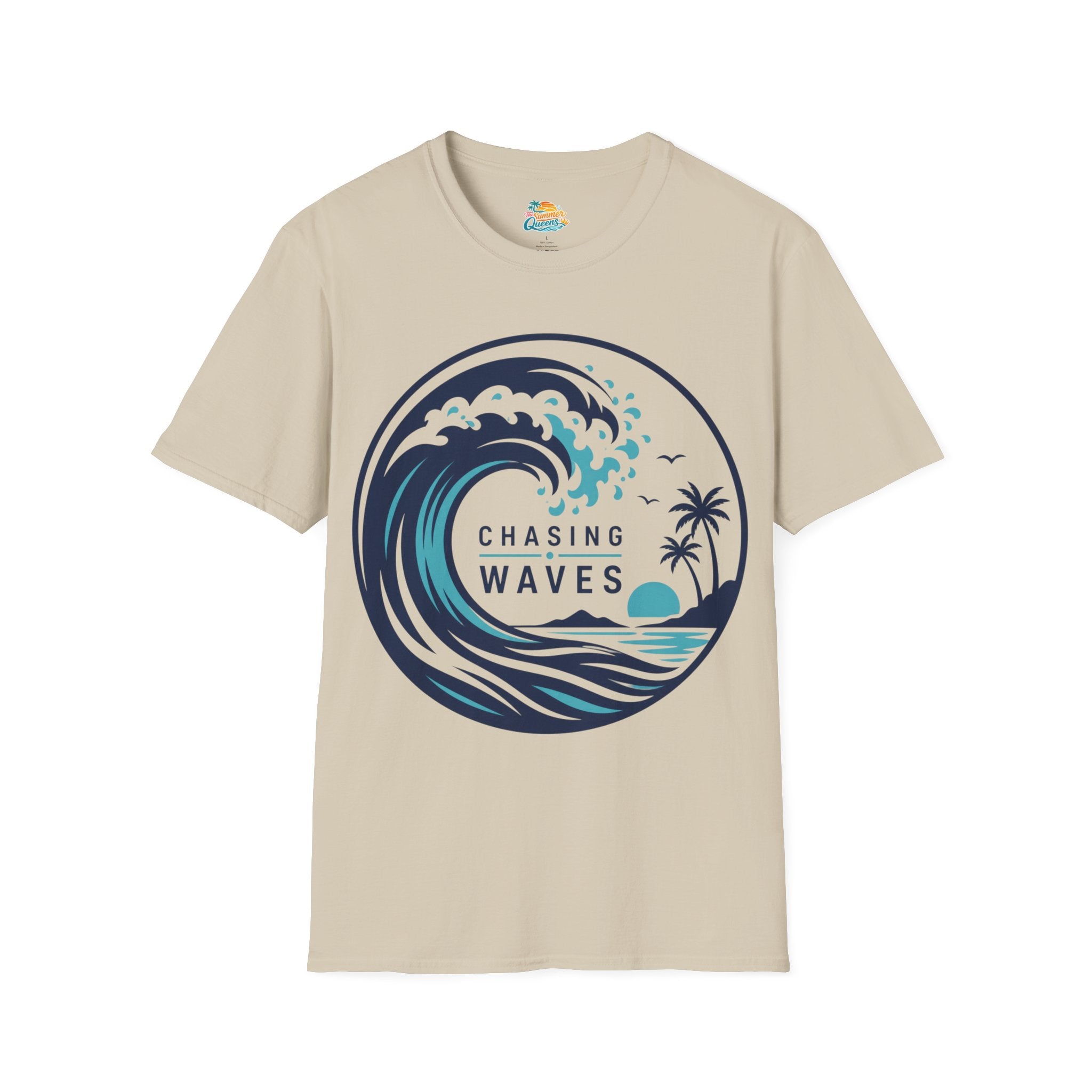 Chasing Waves Graphic T-Shirt — Surf Beach Wave Tee