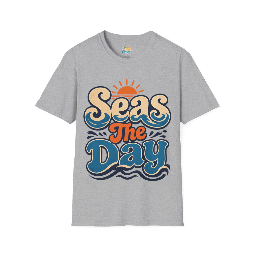 Seas The Day Graphic T-Shirt — Retro Beach Surf Tee