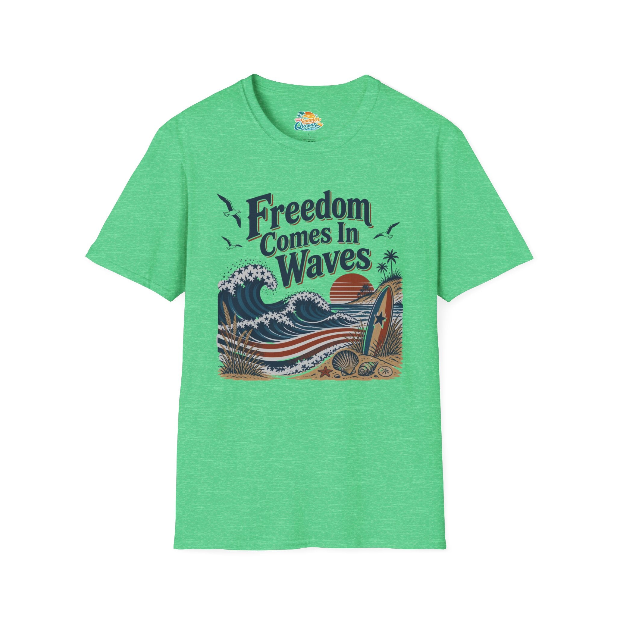 Freedom Comes In Waves T-Shirt
