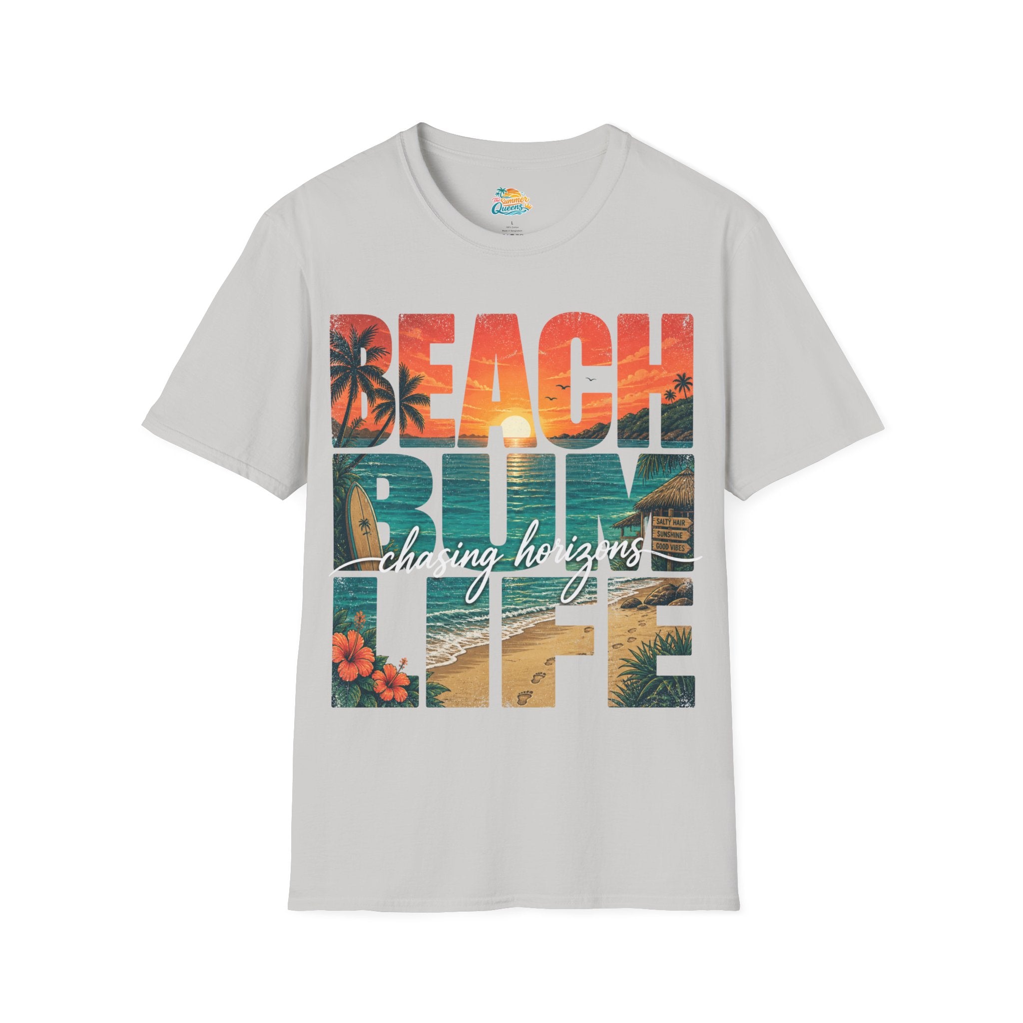 Beach Bum Life T-Shirt – Tropical Surfing Vacation Graphic Tee