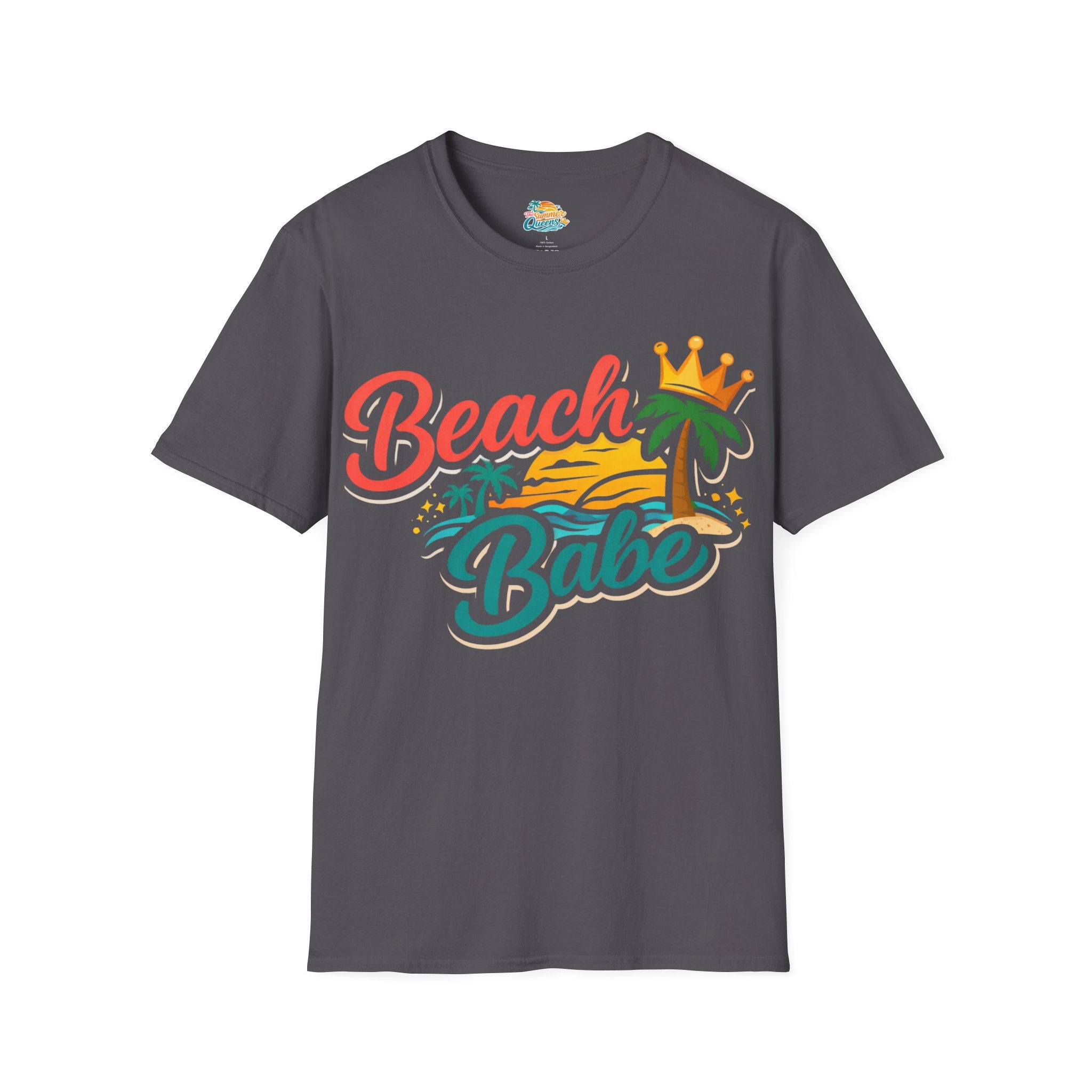 Beach Babe T-Shirt — Tropical Palm Sunset Graphic Tee