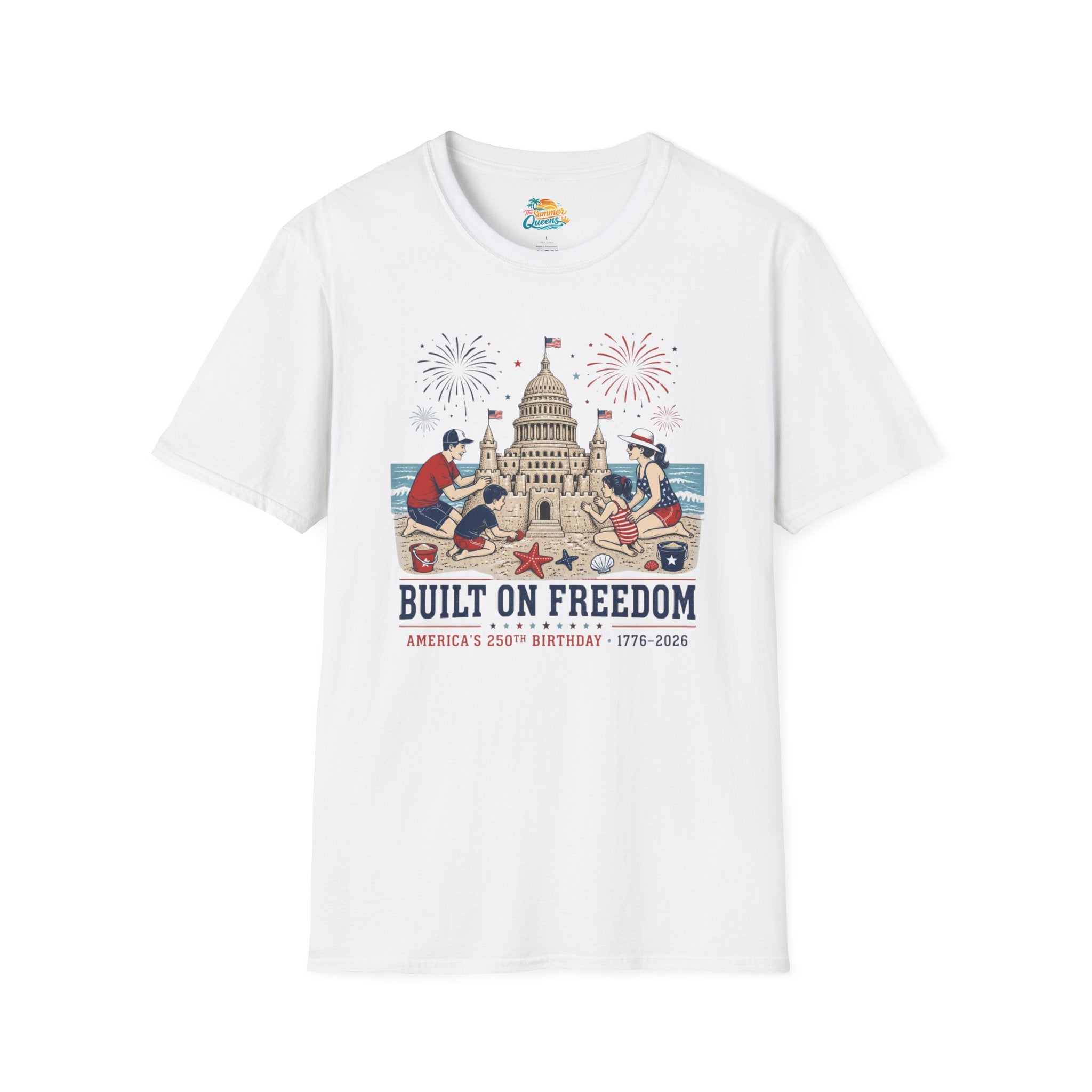 Built on Freedom Sandcastle T-Shirt