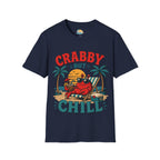 Crabby But Chill T-Shirt — Retro Beach Crab Graphic Tee