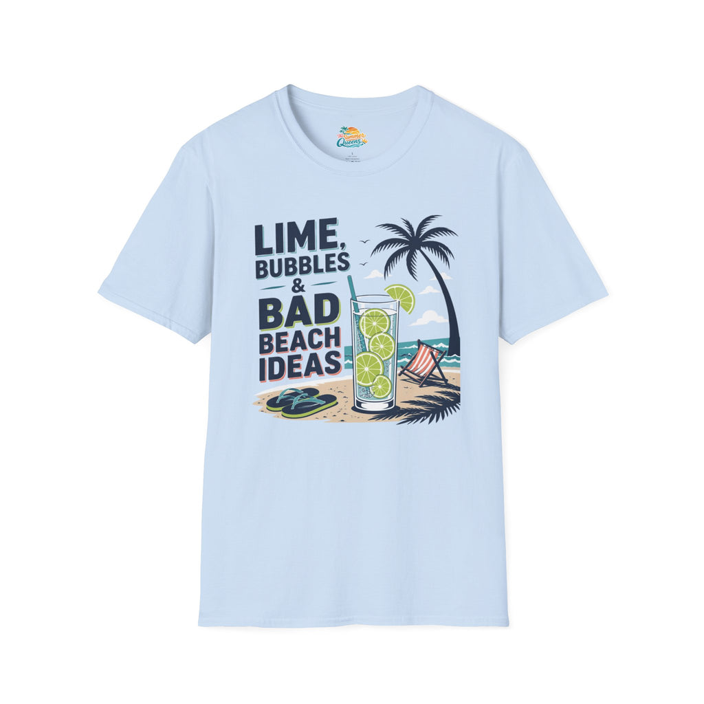 Lime, Bubbles & Bad Beach Ideas T-Shirt