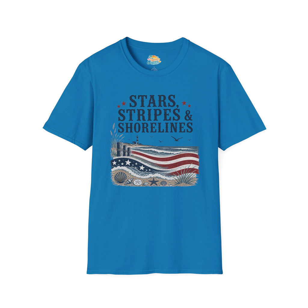 Stars, Stripes & Shorelines US Flag T-Shirt