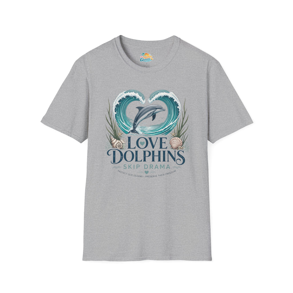 Love Dolphins Skip Dram T-Shirt
