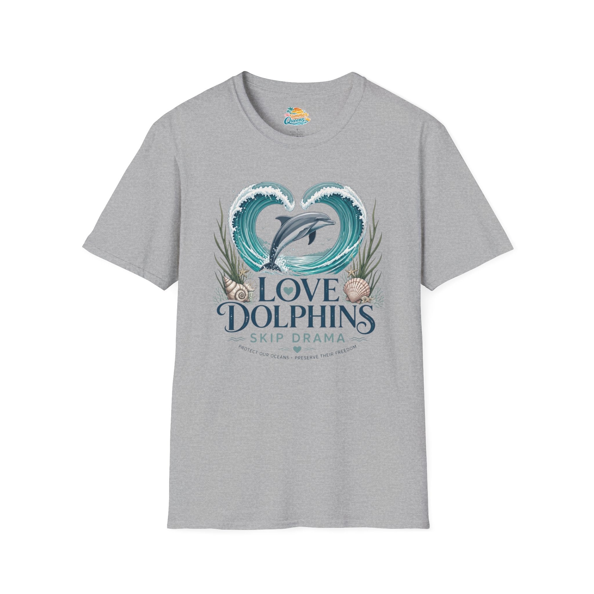 Love Dolphins Skip Dram T-Shirt
