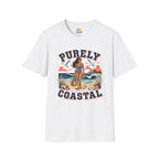 Purely Coastal Queen T‑Shirt — Vintage Beach Swim Graphic