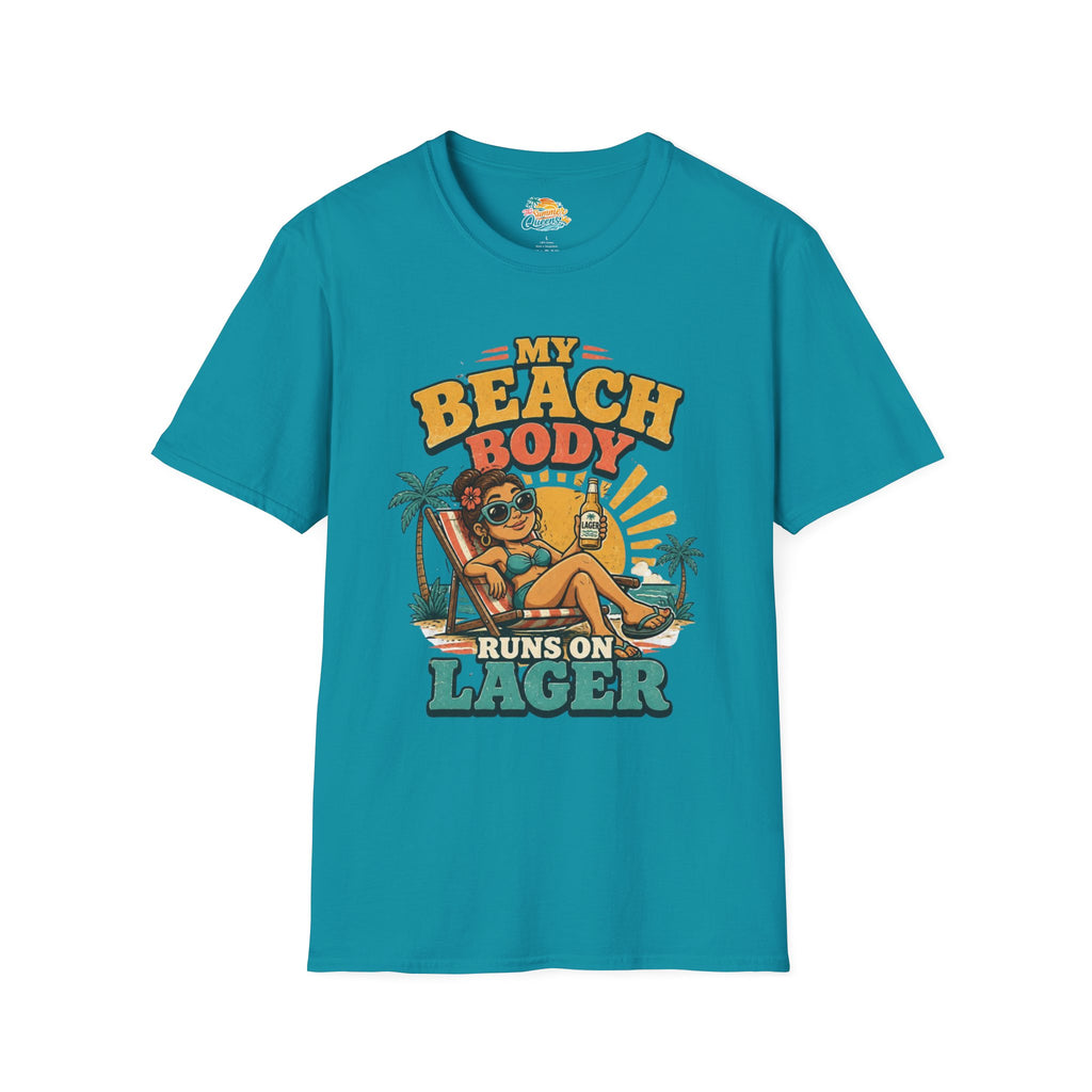 My Beach Body Runs on Lager T-Shirt