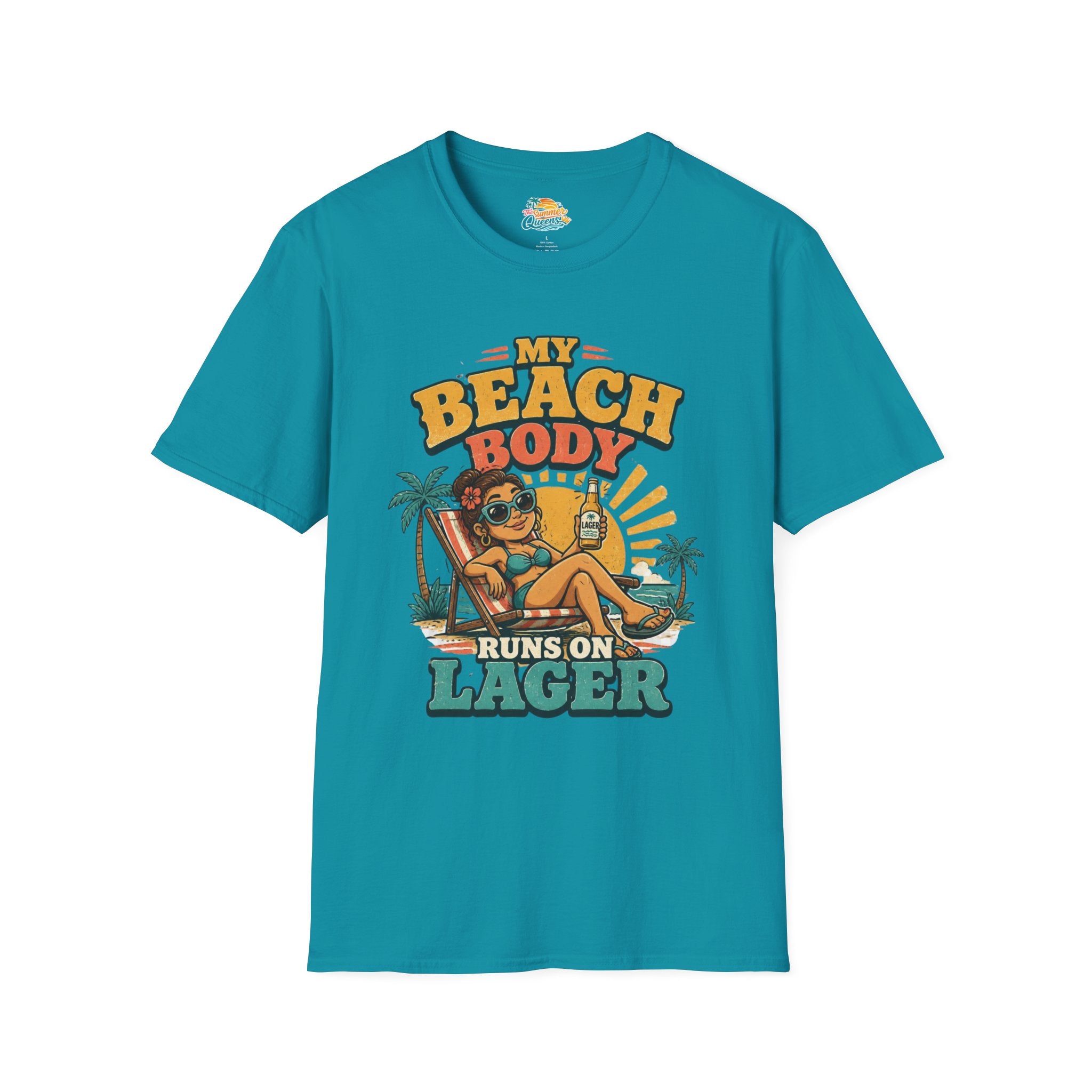 My Beach Body Runs on Lager T-Shirt